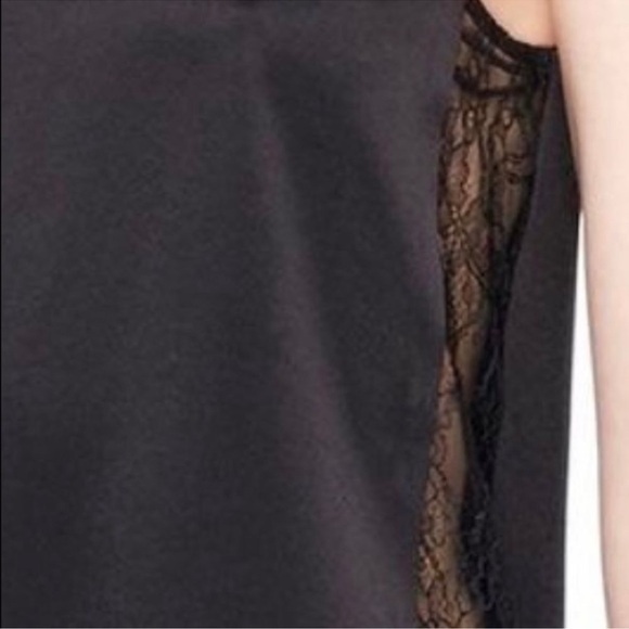 ALICE + Olivia Lelah Asymmetric Draped Satin Crepe Lace insert Camisole NEW - Picture 10 of 10